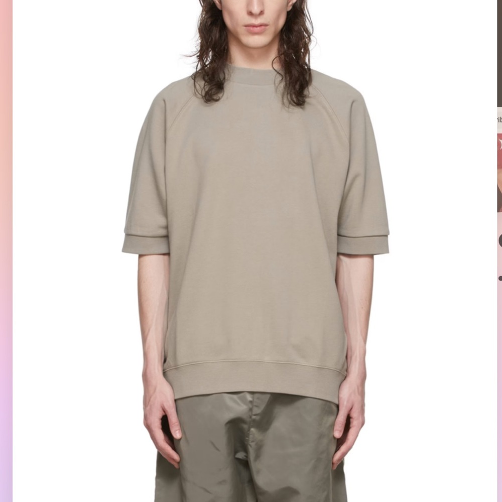 FEAR OF GOD ESSENTIALS Taupe Cotton Sweatshirt - Picture 1 of 11